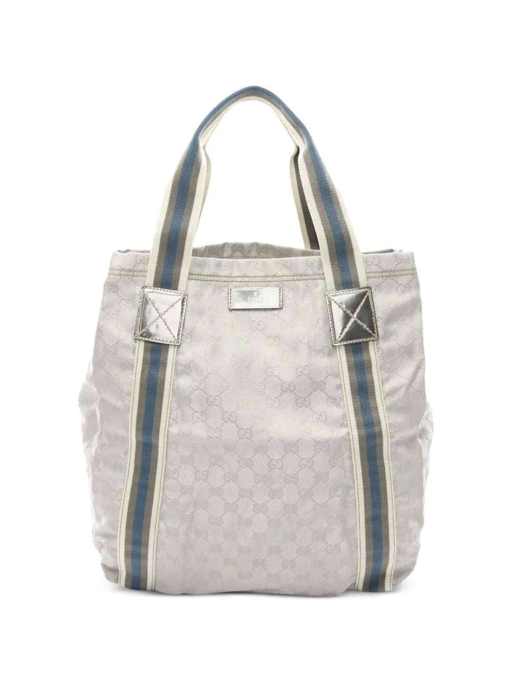 Gucci Pre-Owned 2000s GG canvas Sherry line tote bag - Grigio