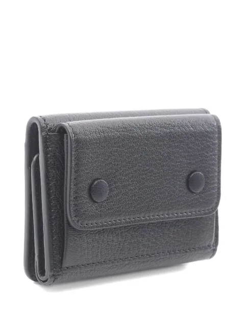 Maison Martin Margiela Pre-Owned 2020s Four-stitch pebbled-leather trifold wallet