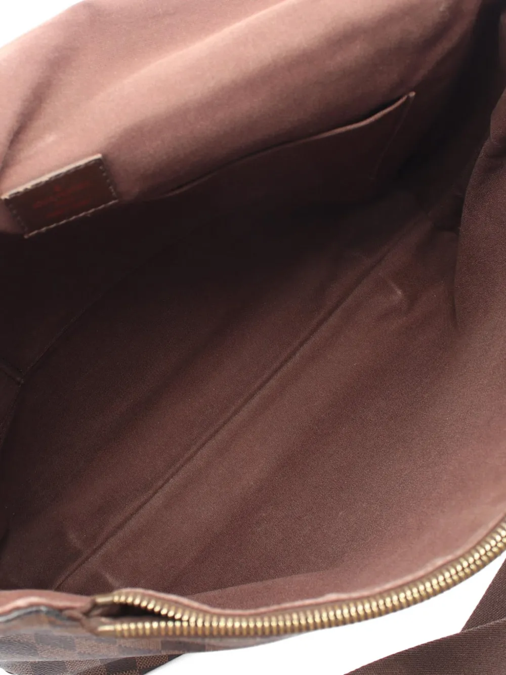 Louis Vuitton Pre-Owned 2008 GM Brooklyn Damier Ébène crossbodytas Bruin