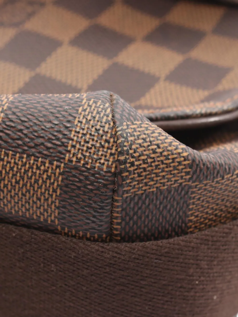 Louis Vuitton Pre-Owned 2008 GM Brooklyn Damier Ébène crossbodytas Bruin