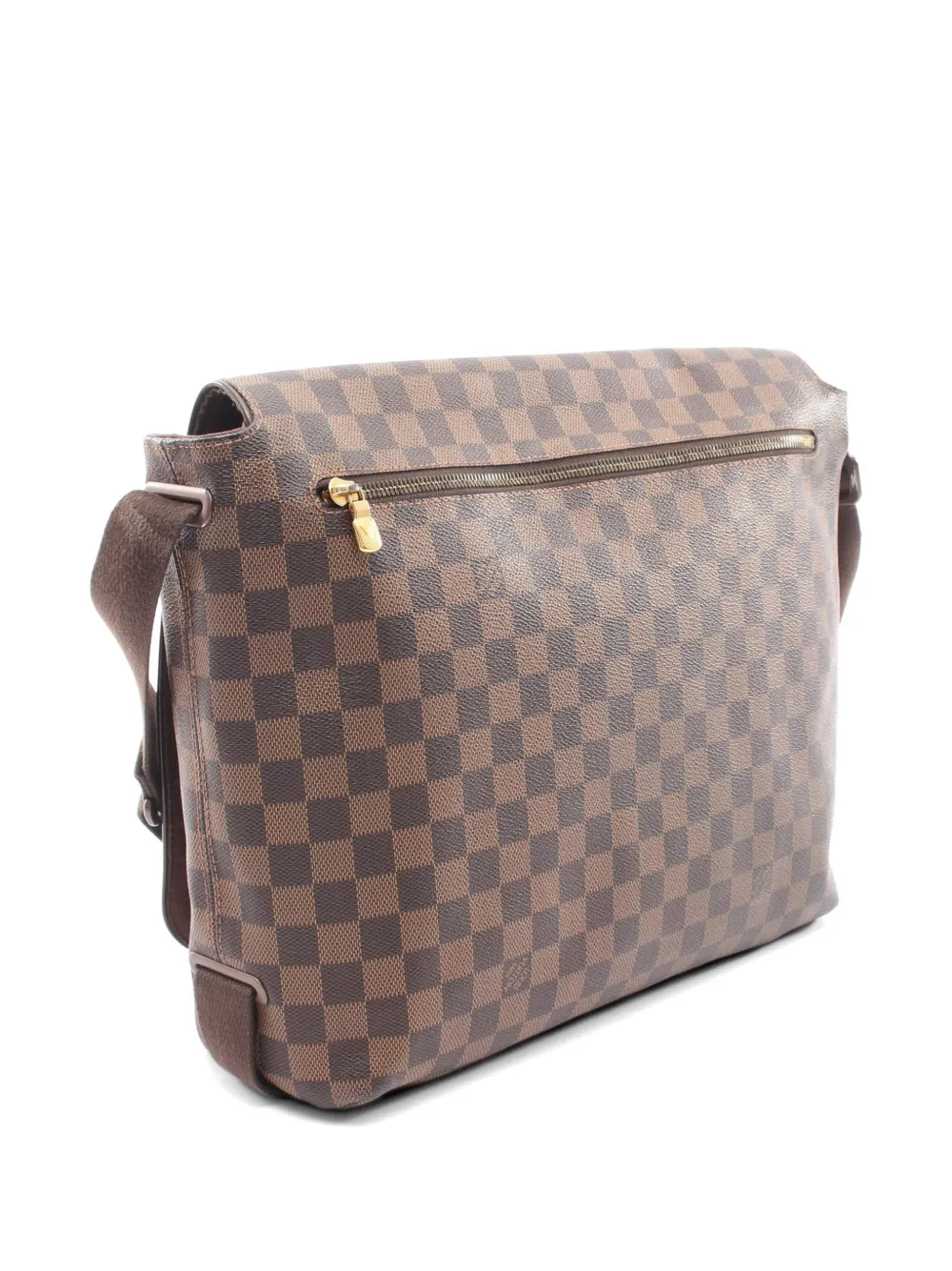 Louis Vuitton Pre-Owned 2008 GM Brooklyn Damier Ébène crossbodytas Bruin