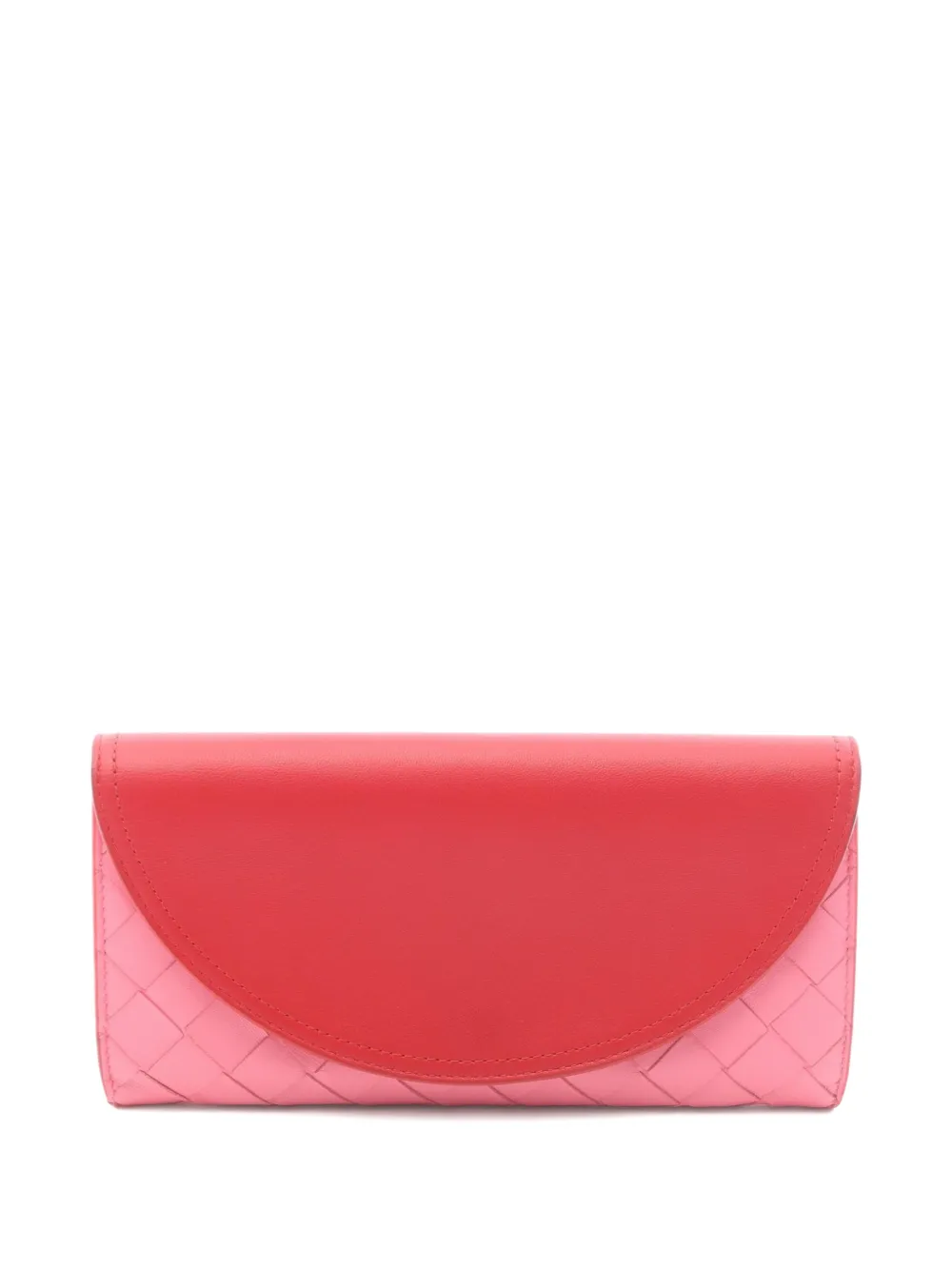 Bottega Veneta Pre-Owned 2010s Intrecciato bi-fold long wallet - Rot