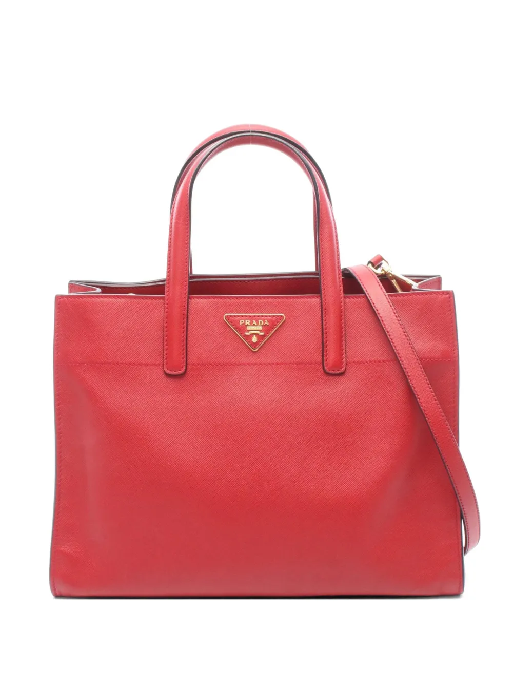 Prada Pre-Owned 2010s Saffiano-leather tote bag - Rosso