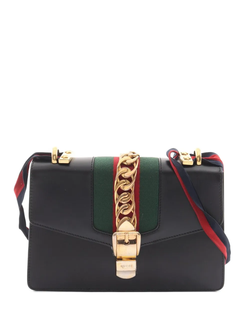 Gucci Pre-Owned small 2000s Sylvie Web Line shoulder bag - Nero