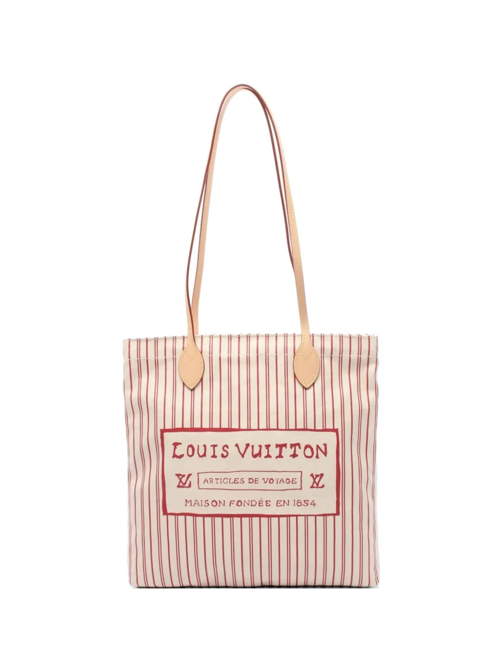 Louis Vuitton Pre-Owned 2021s Carry It striped tote bag - Neutrals