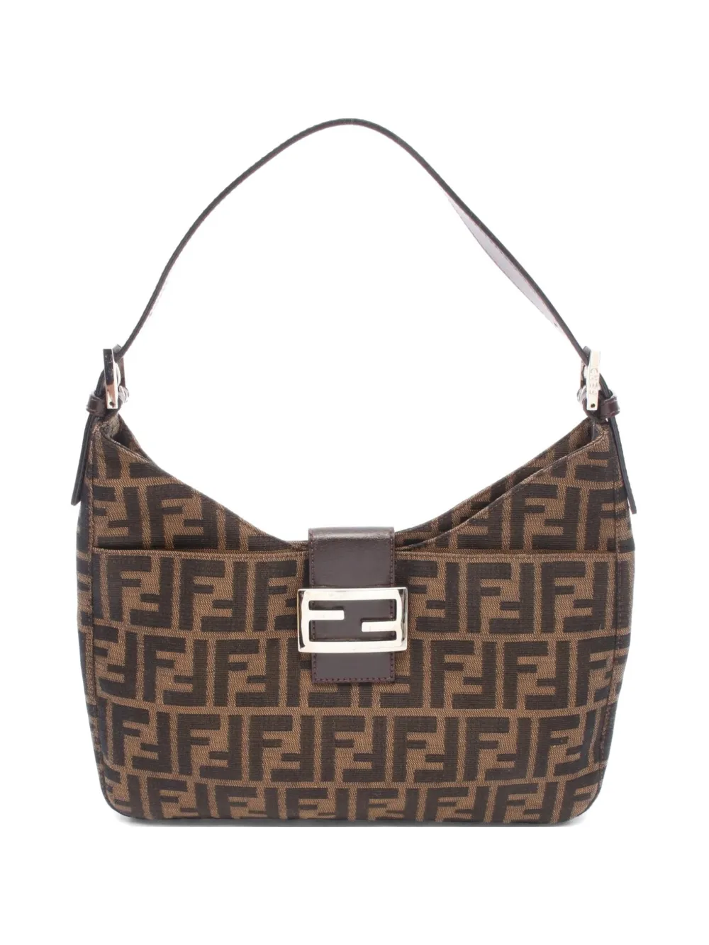 Fendi Pre-Owned 2010s Zucca shoulder bag - Marrone