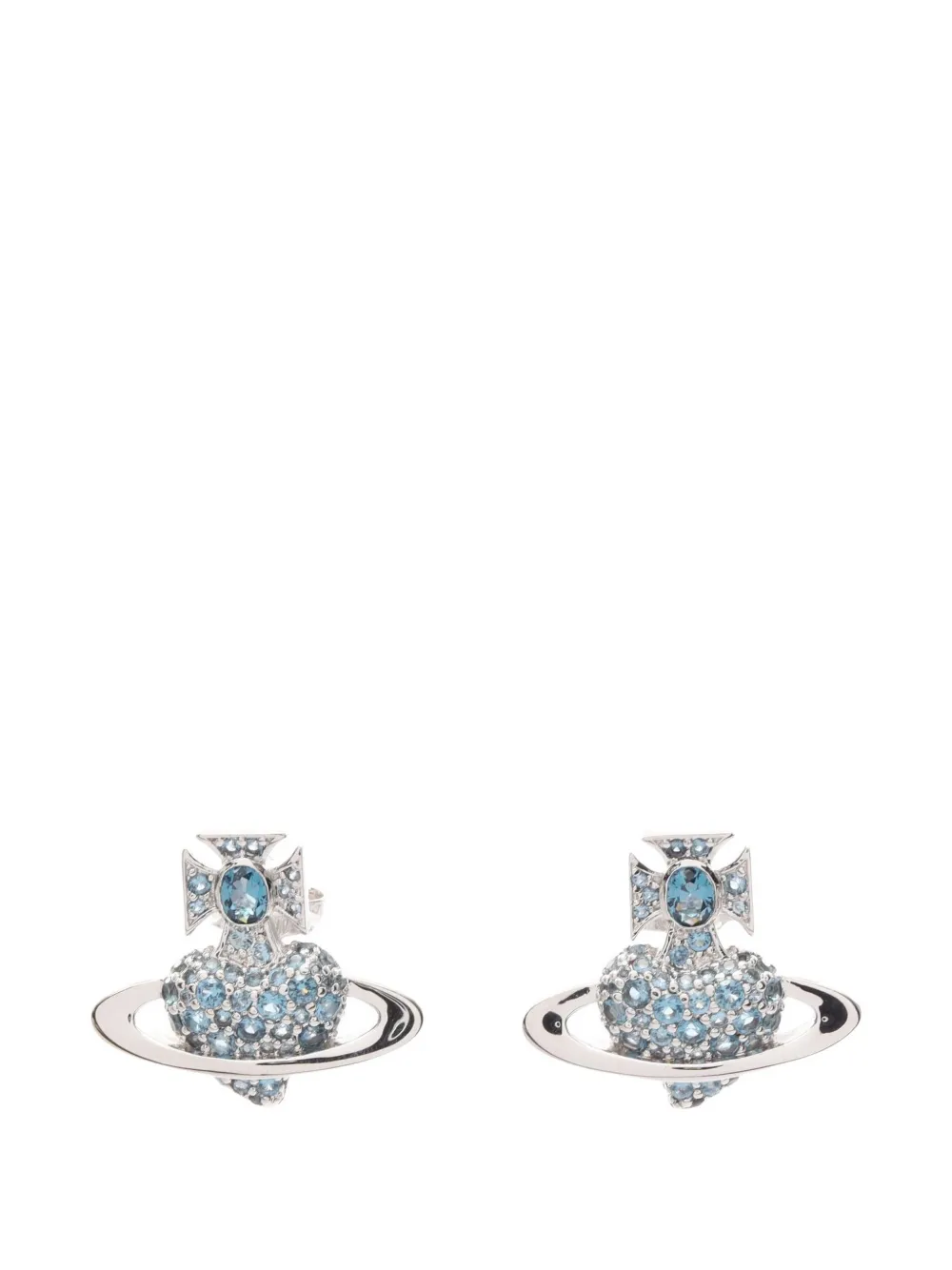 Vivienne Westwood Pre-Owned 20s Agnatha Orb earrings - Argento