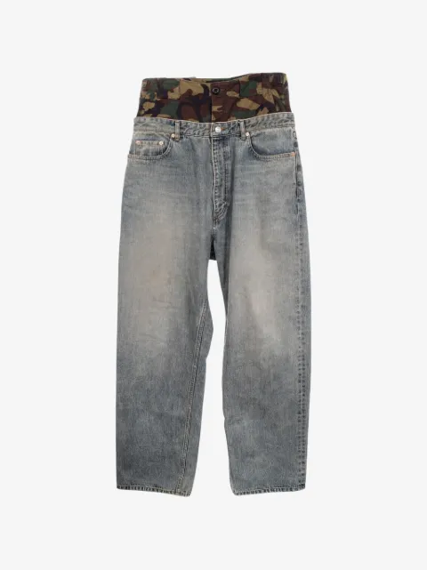 Balenciaga Pre-Owned 2000s camouflage layered jeans