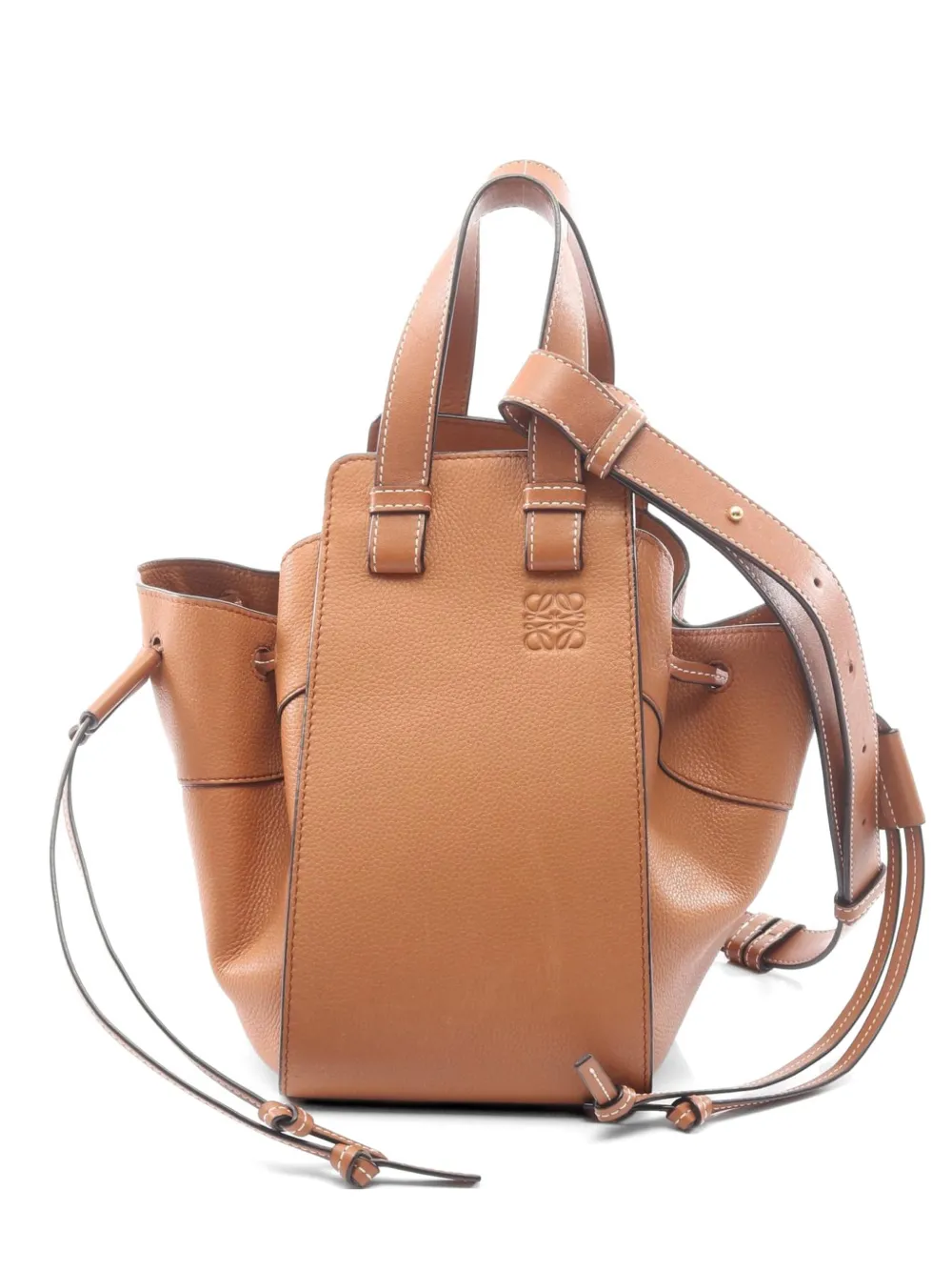 Loewe Pre-Owned 2000s small Hammock two-way handbag - Toni neutri
