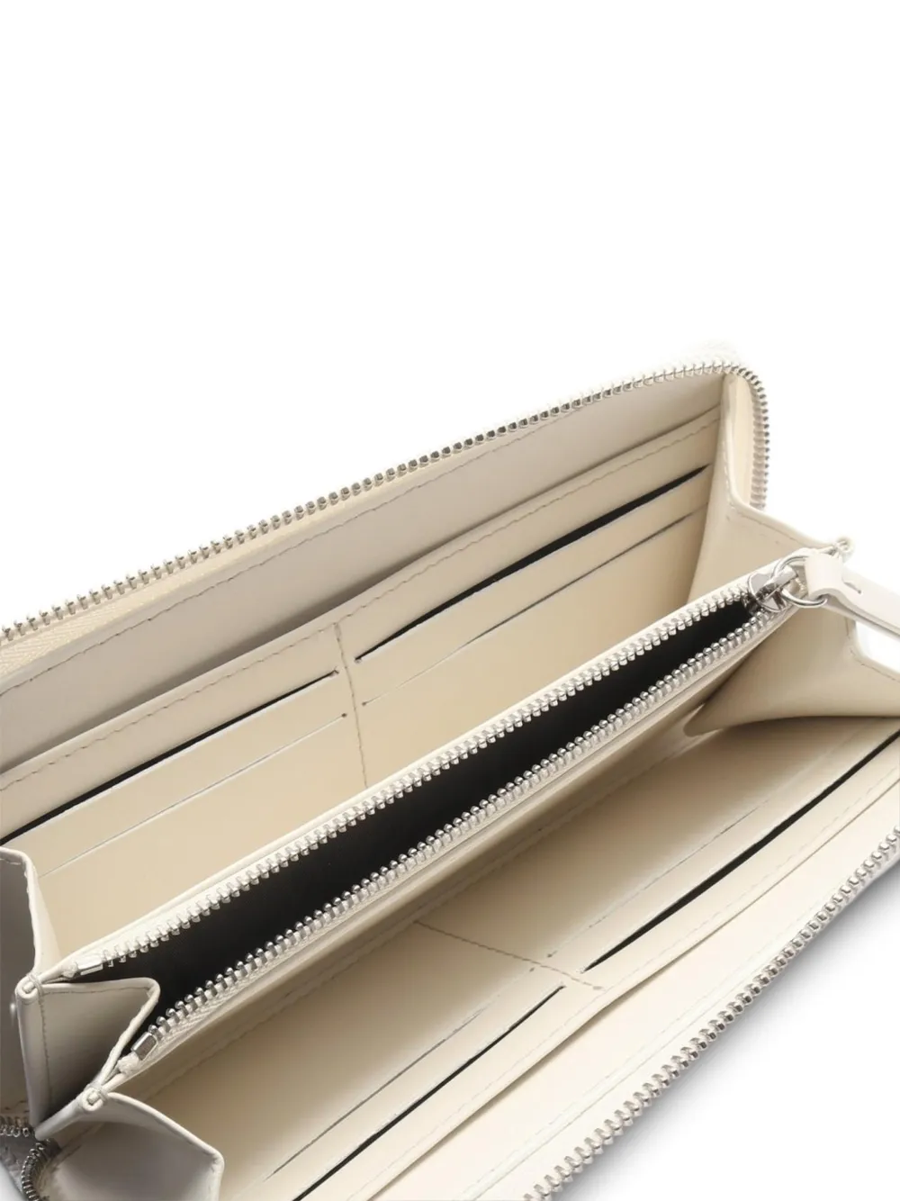 Maison Martin Margiela Pre-owned 2020s Zip-around Wallet in Neutrals, view 3