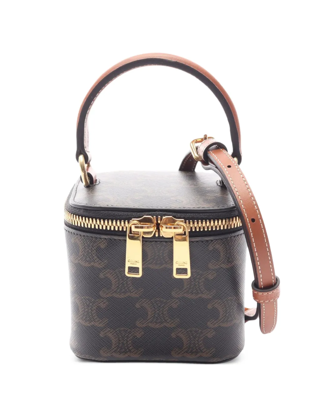 Celine Pre-Owned Triomphe vanity bag - Brown