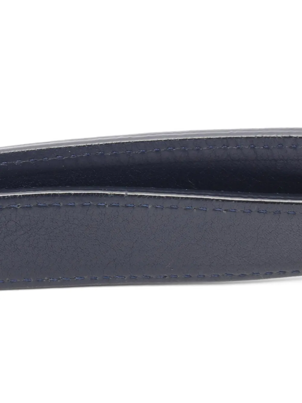 Celine Pre-owned 2000s Blade Leather Shoulder Bag in Blue, view 4
