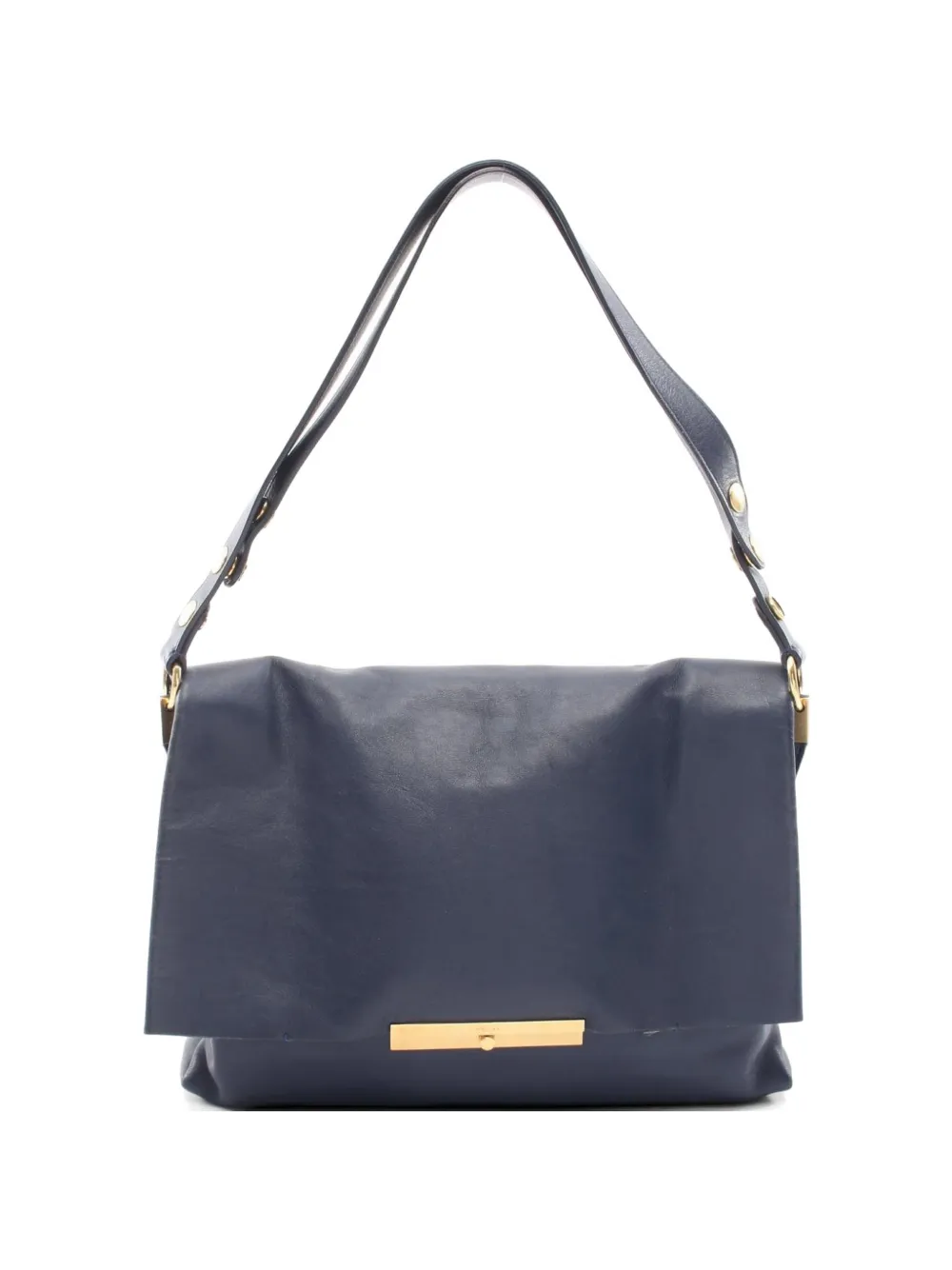 Celine Pre-Owned 2000s Blade leather shoulder bag - Blu