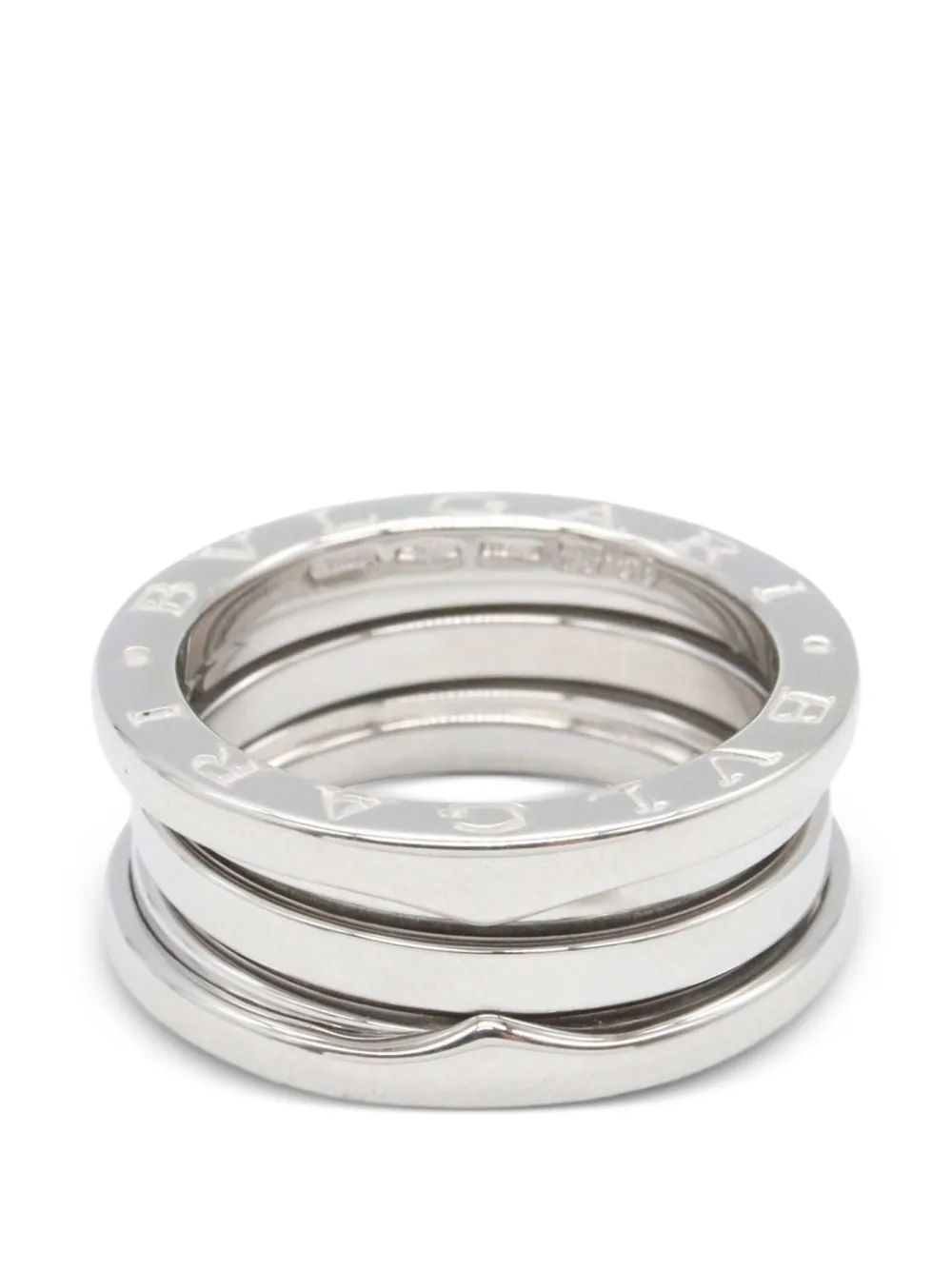 Bvlgari Pre-Owned 2010s B-zero1 three-band ring - Argento