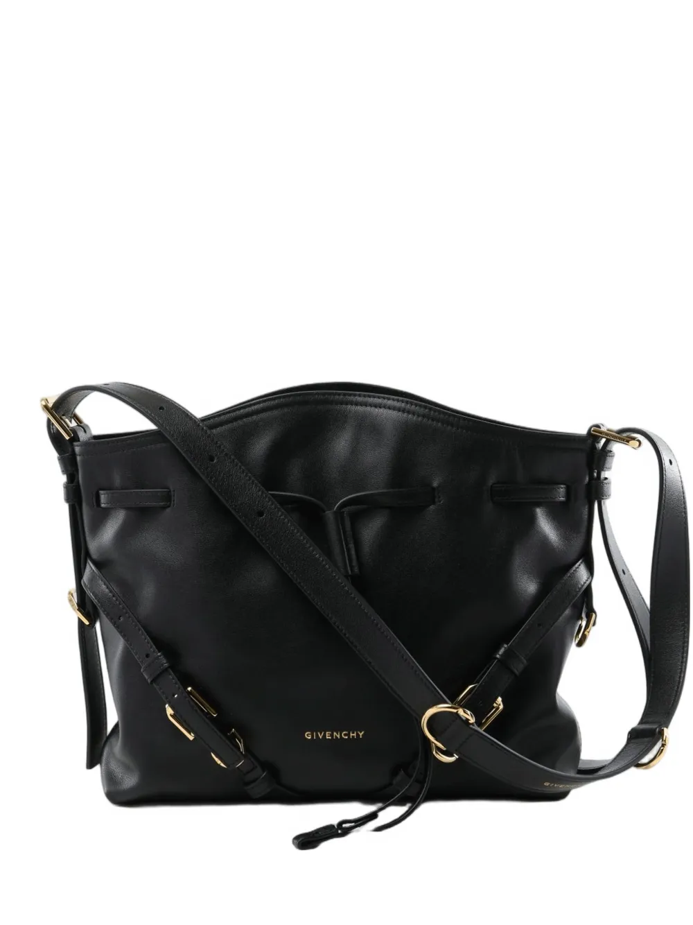 Givenchy small Voyou leather bucket bag - Nero