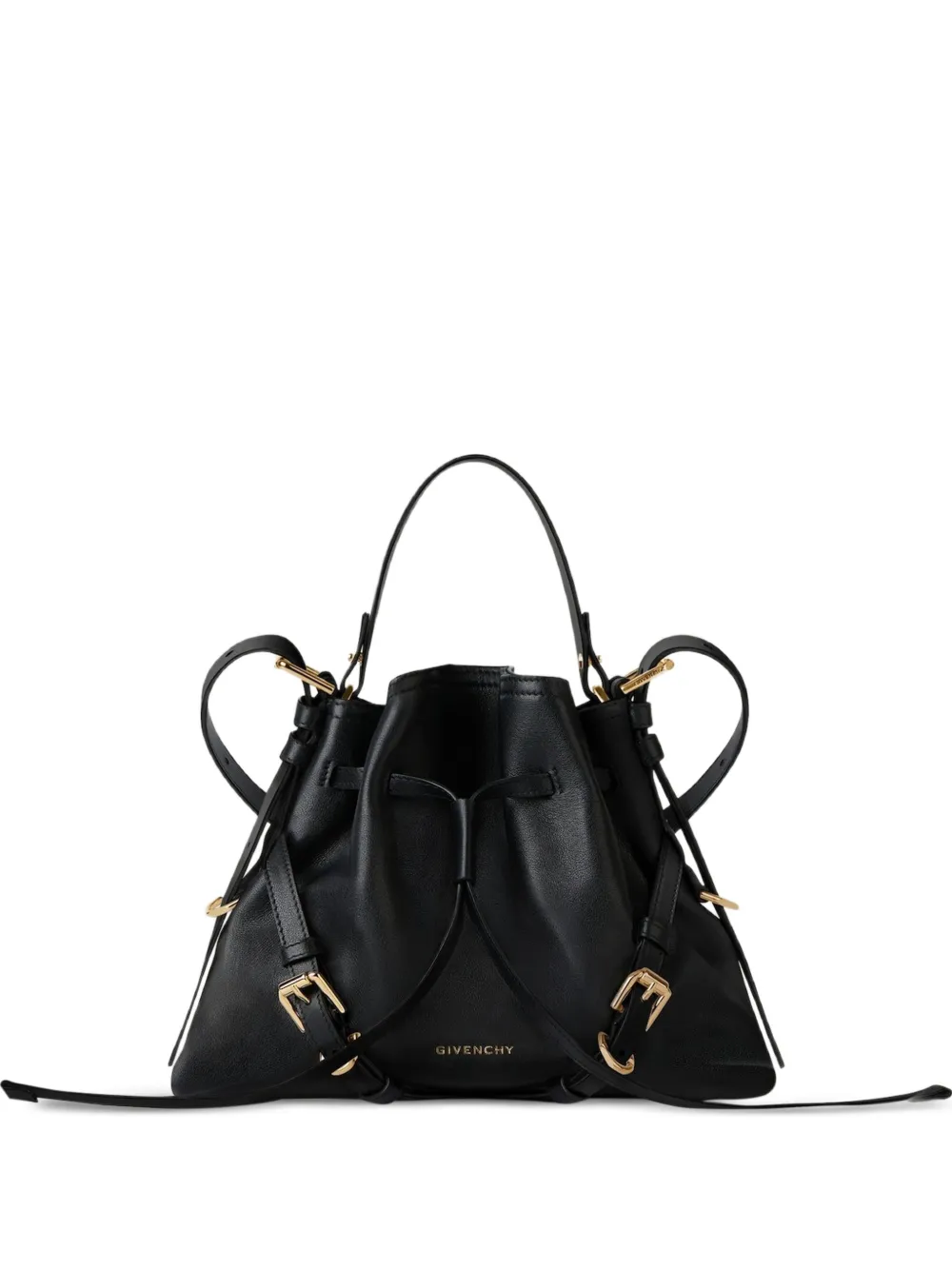 Givenchy small Voyou bucket bag in shiny leather