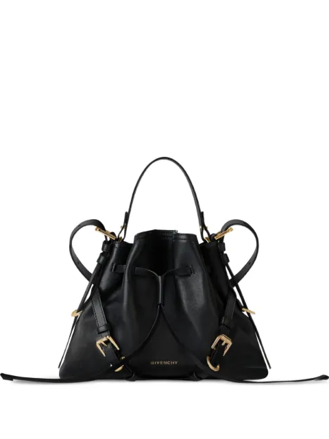 Givenchy small Voyou bucket bag in shiny leather