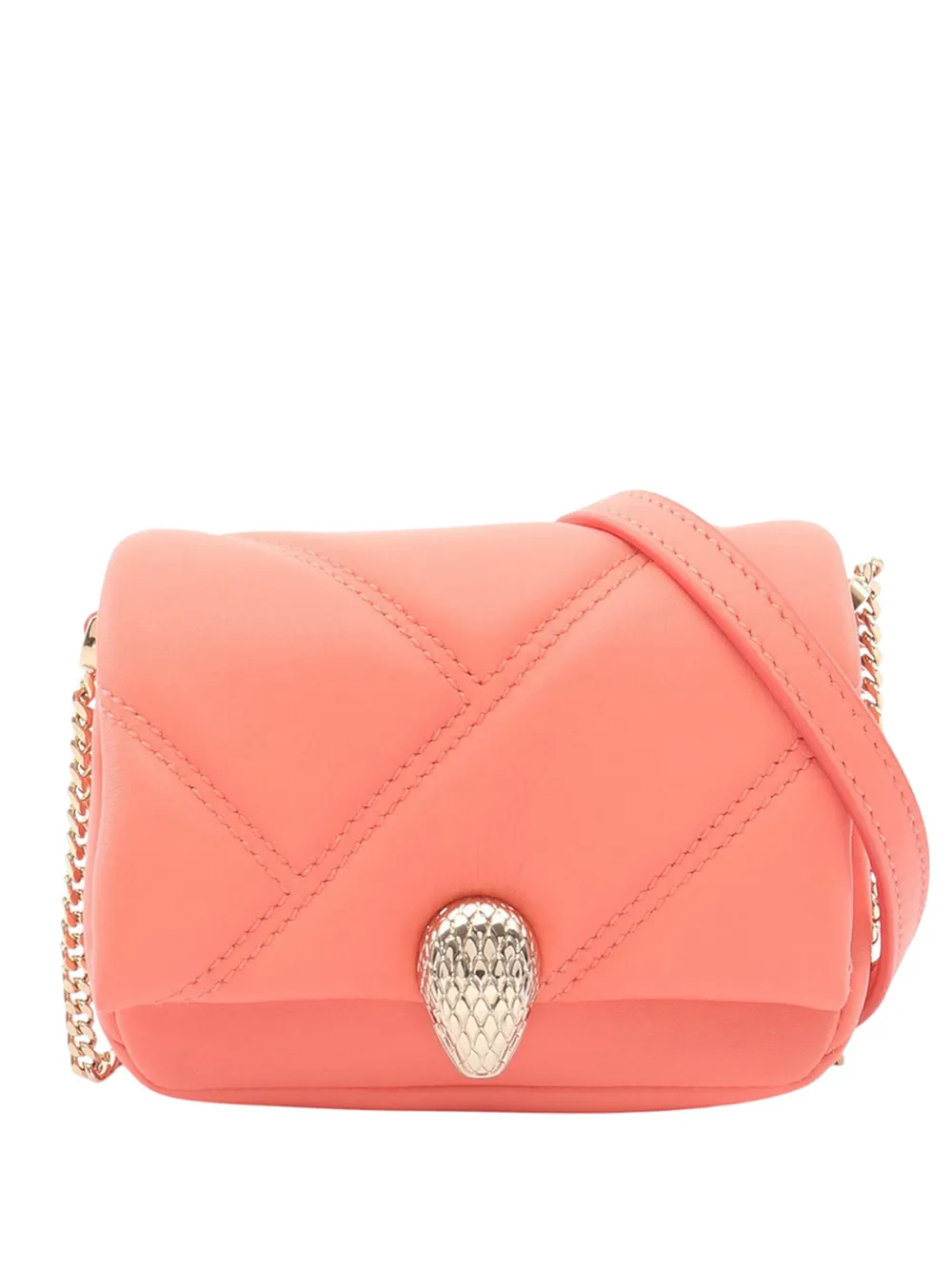 Bvlgari Pre-Owned 2010-2026 Micro Serpenti Cabochon crossbody bag - Pink