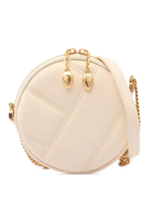 Bvlgari Pre-Owned 2010-2026 Leather Serpenti Cabochon Round crossbody bag