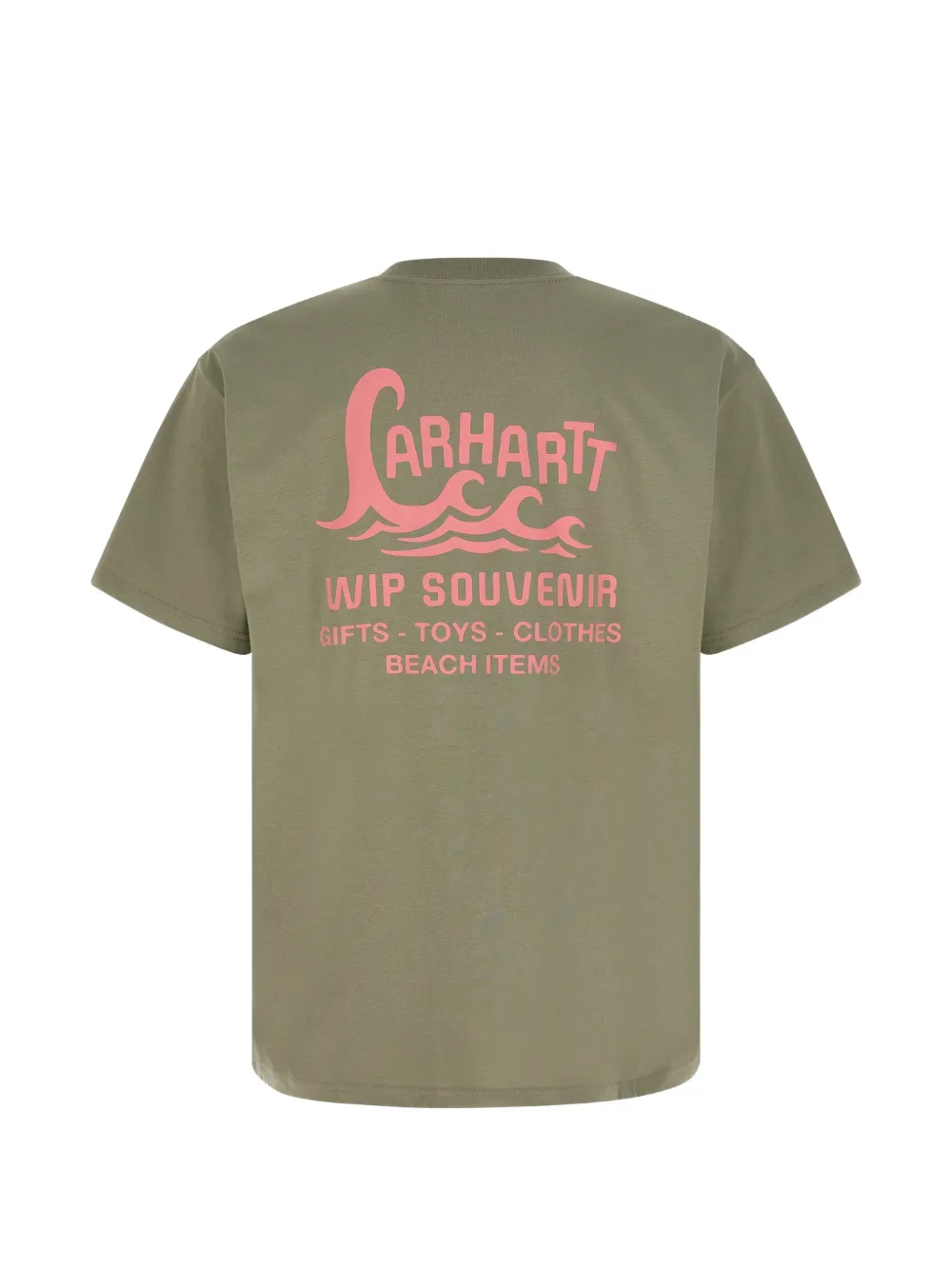 Carhartt WIP Waves grafische prints katoenen T-shirt Groen