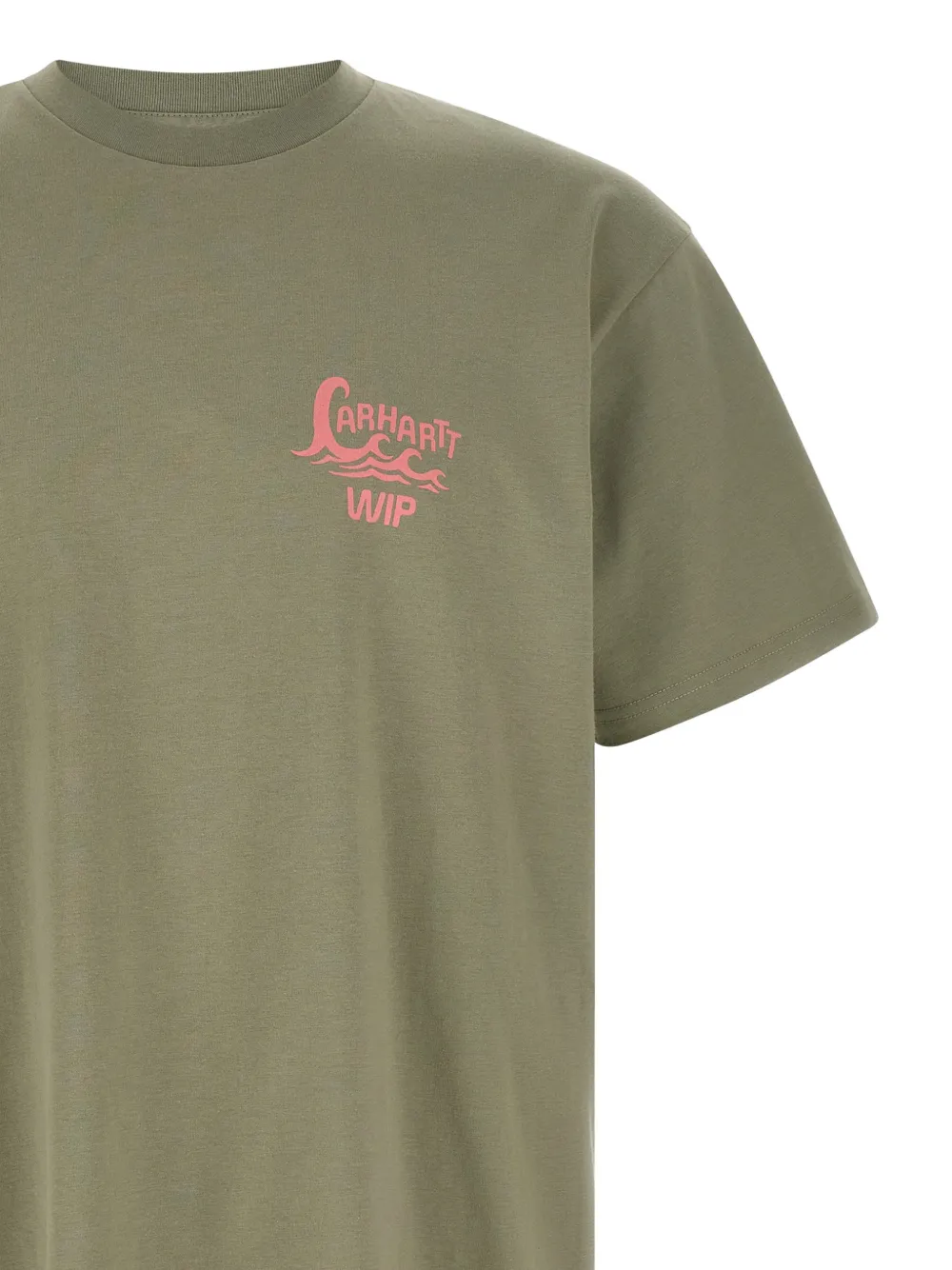 Carhartt WIP Waves grafische prints katoenen T-shirt Groen