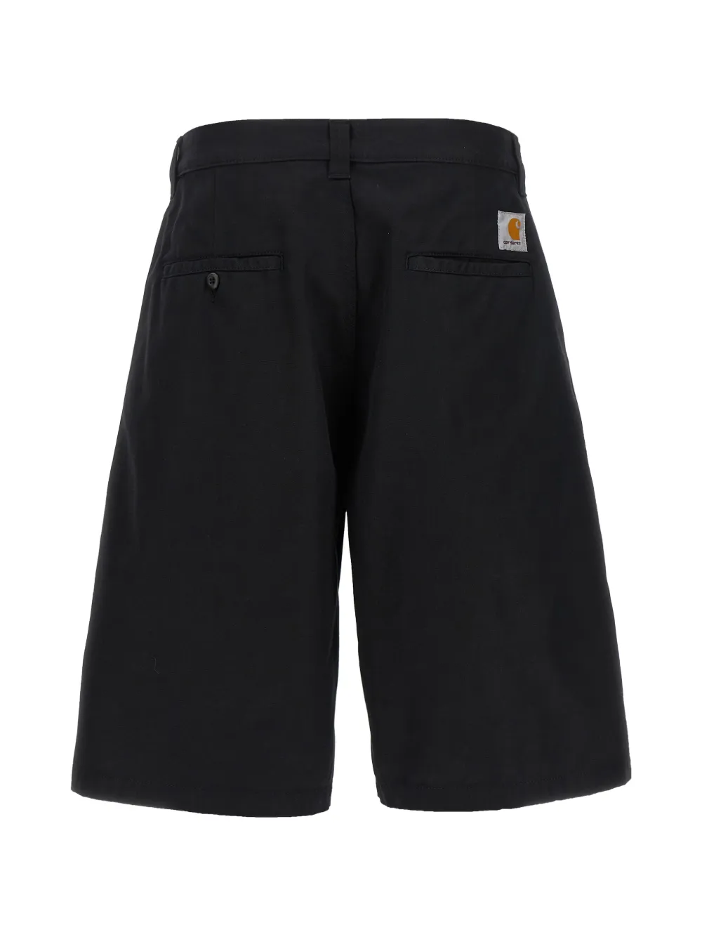 Carhartt WIP Brader katoenen twill shorts Zwart