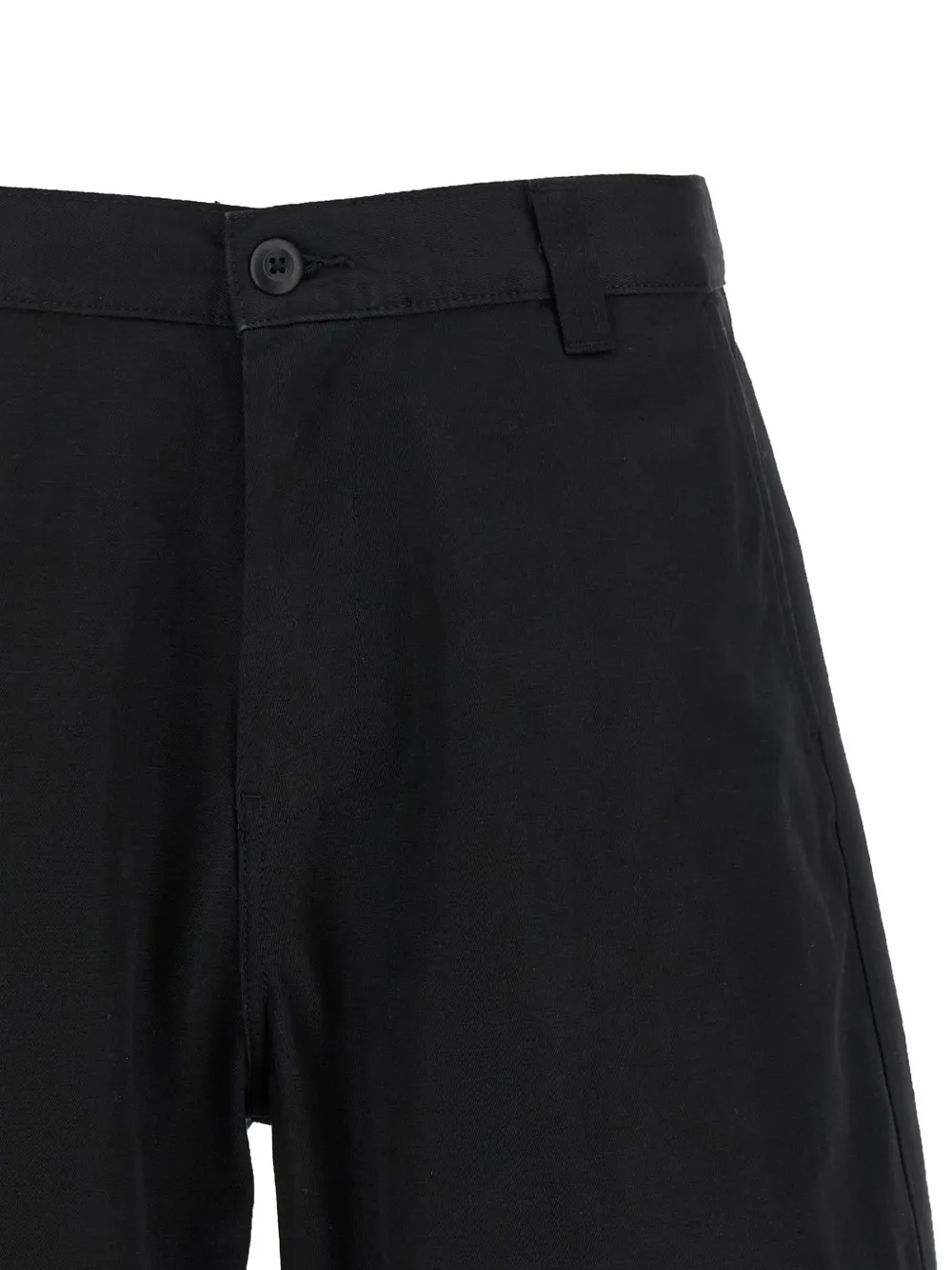 Carhartt WIP Brader katoenen twill shorts Zwart