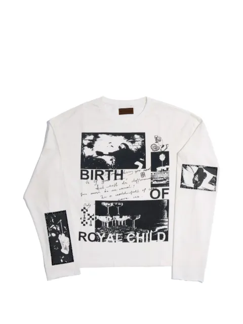 BIRTH OF ROYAL CHILD playera manga larga Hollywood años 90