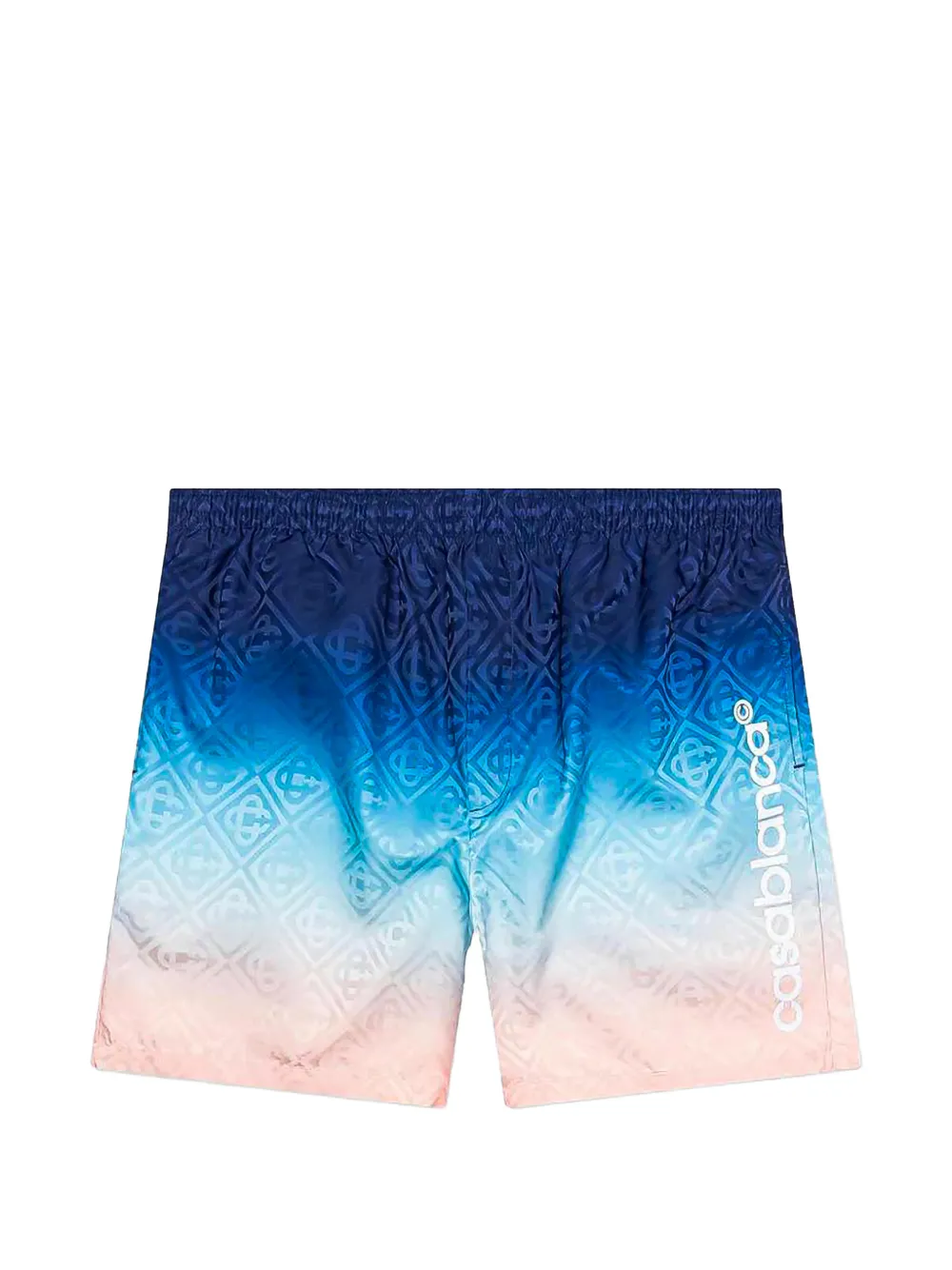 Casablanca gradient monogram-print shorts - Blau