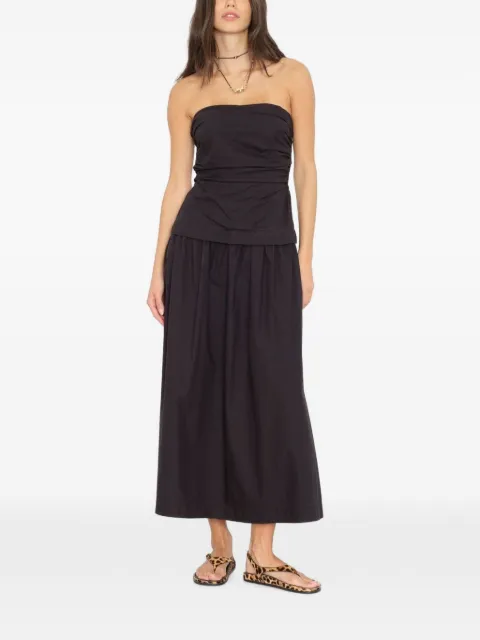 Xirena midi Ciara strapless ruched dress