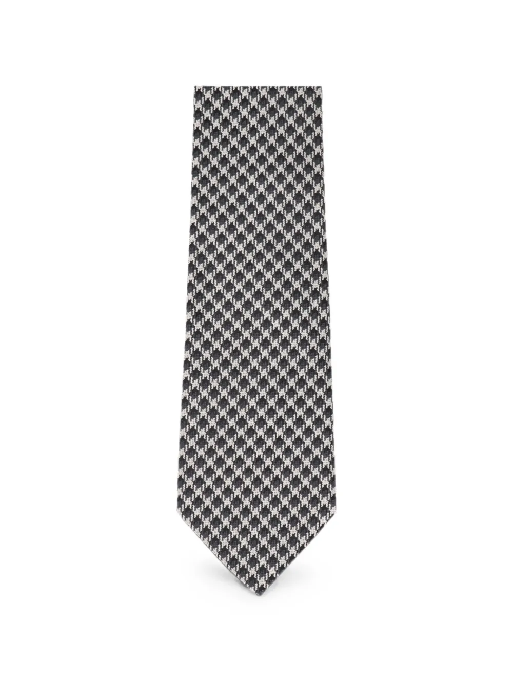 TOM FORD houndstooth tie - Nero