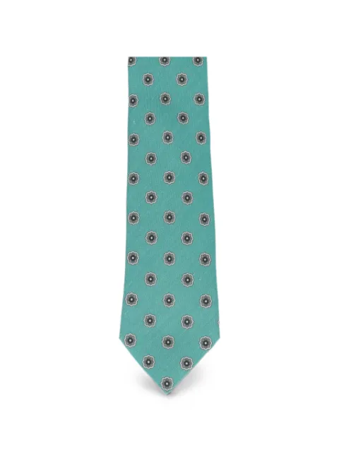 Isaia 7 Fold floral-pattern tie