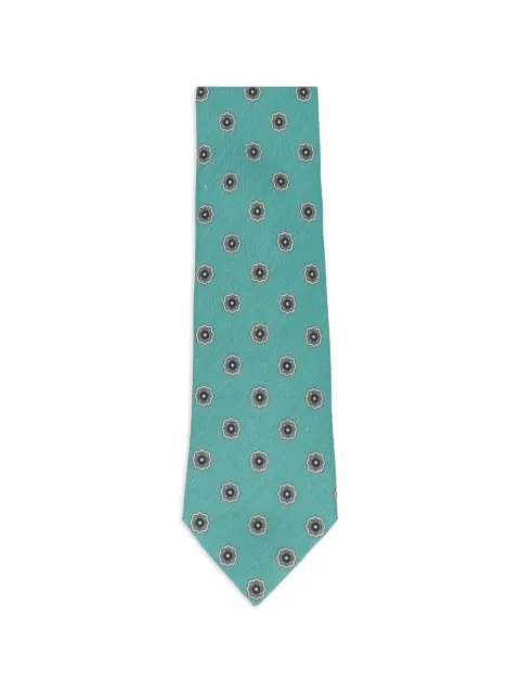 Isaia 7 Fold floral-pattern tie