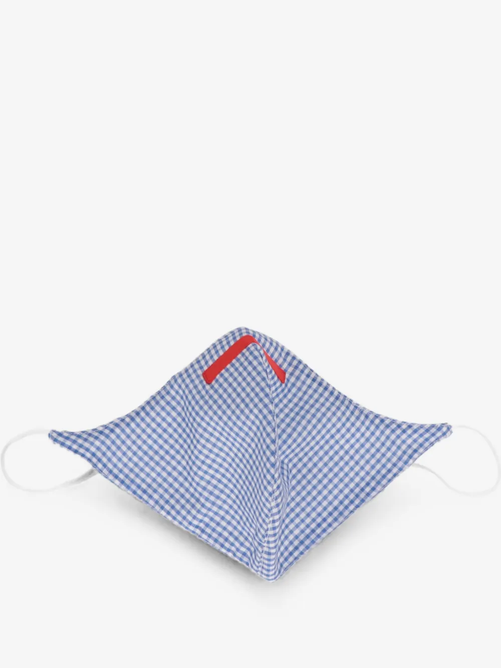 Isaia gingham face mask | Blue | Image 1