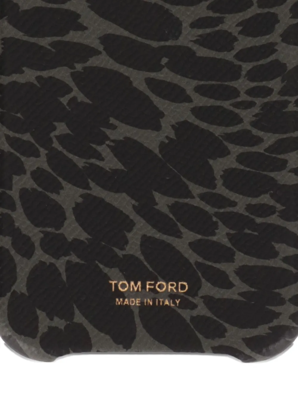 TOM FORD leopard-print Phone Case | Black | FARFETCH