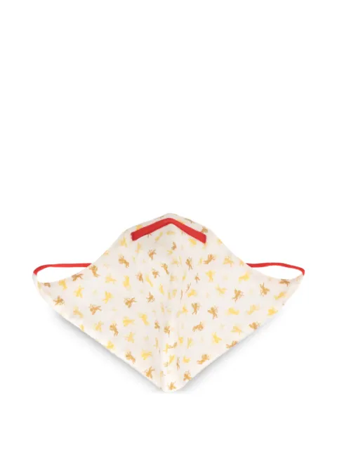 Isaia cherub-print face mask