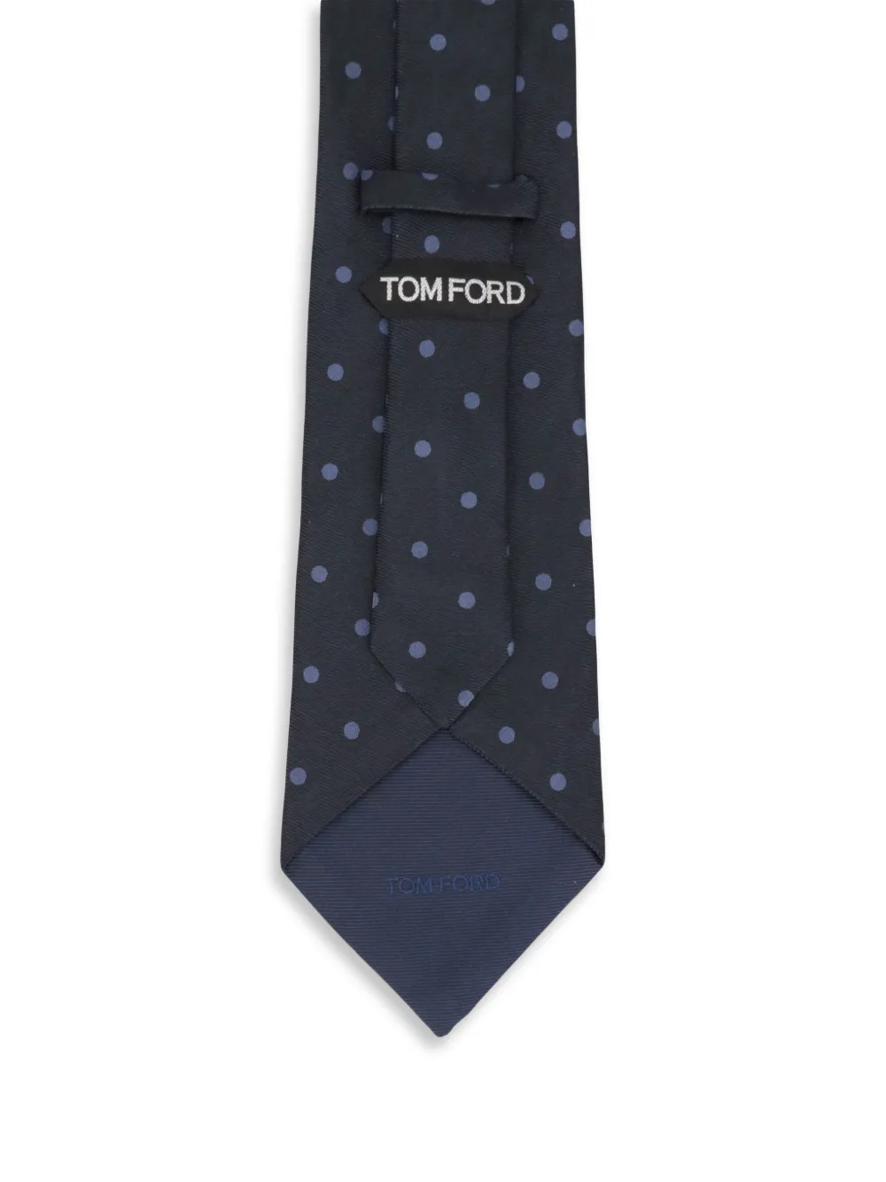 TOM FORD Stropdas met stippen Blauw