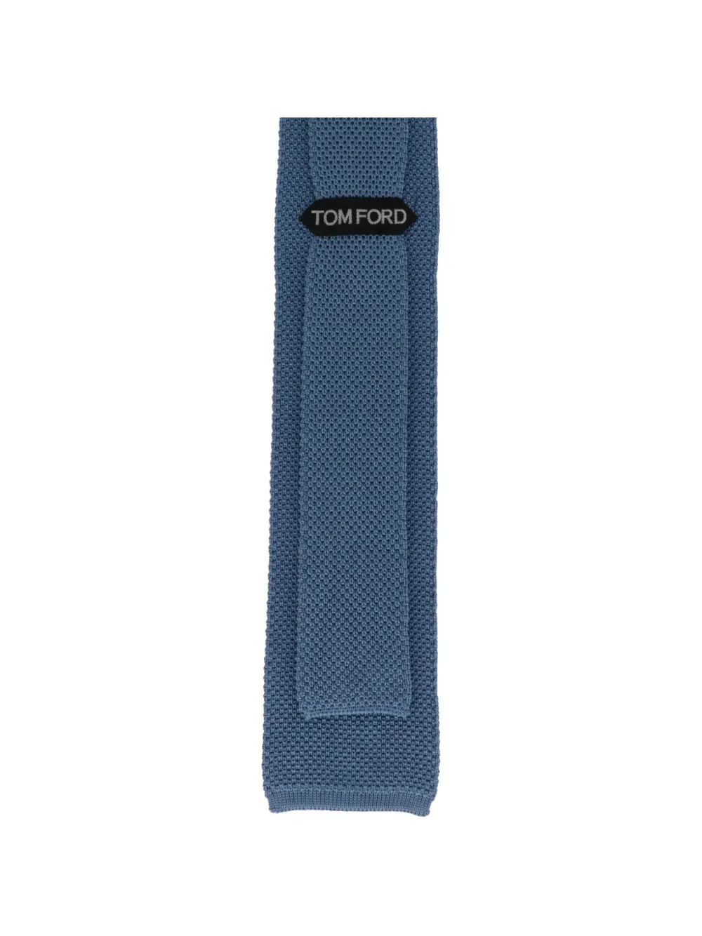 TOM FORD Vierkante stropdas met gebreide constructie Blauw