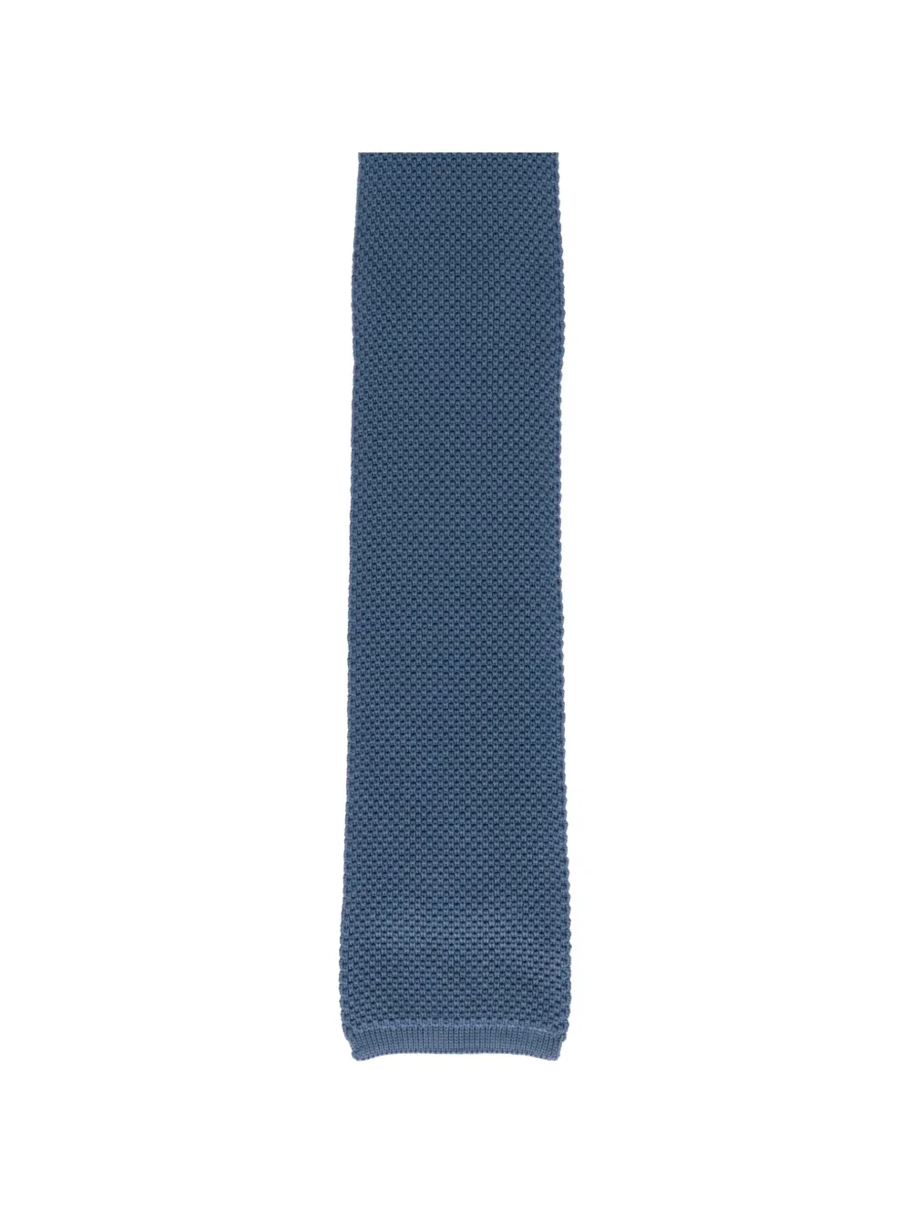 TOM FORD knitted-construction square-tip tie - Blu