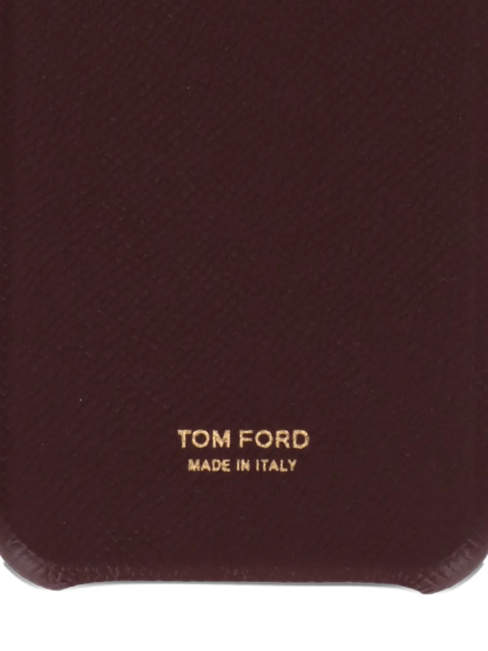 TOM FORD logo-lettering leather iPhone 13 case | Smart Closet