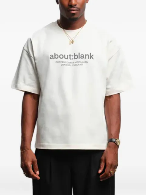 ABOUTBLANK logo-print boxy T-shirt