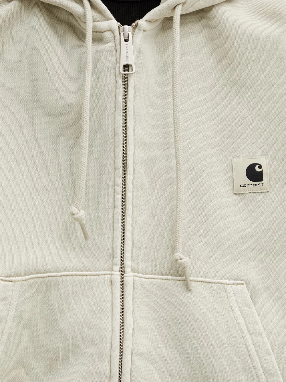Carhartt WIP Hoodie met logopatch Beige