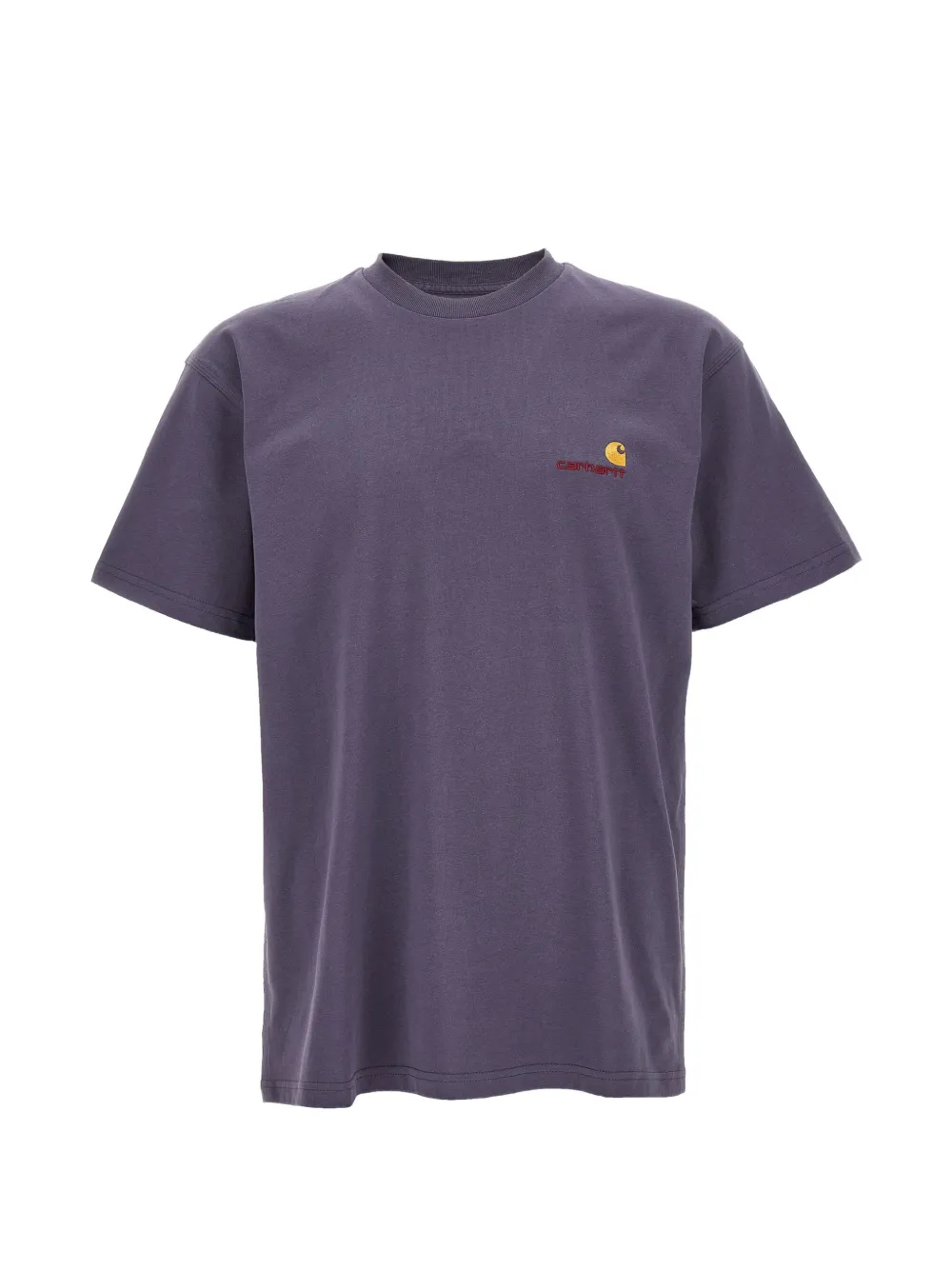 Carhartt WIP T-shirt American Script con logo - Viola