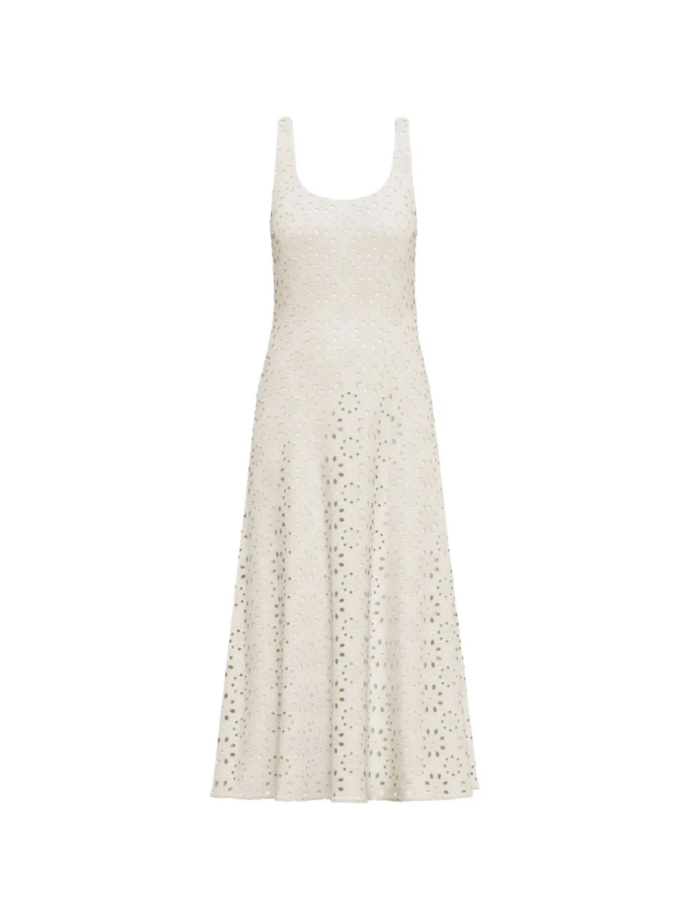 Marella broderie-anglaise A-line dress - Toni neutri