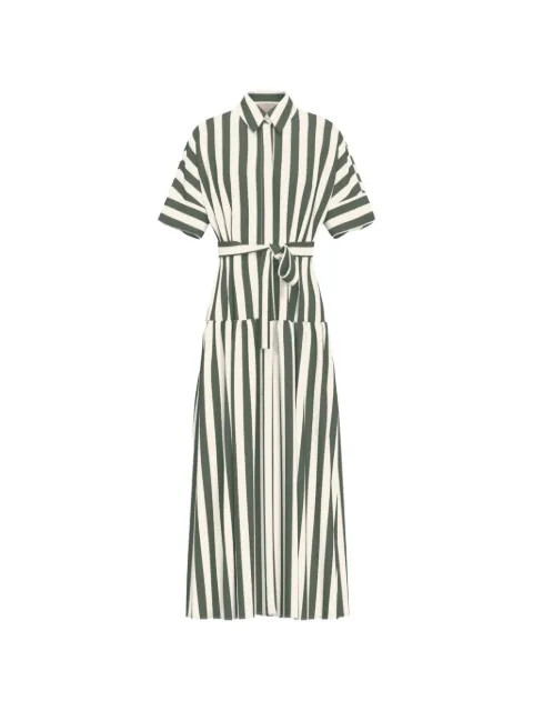 Marella striped belted shirt dress