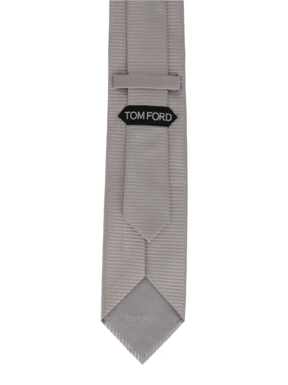 TOM FORD Getextureerde stropdas Grijs