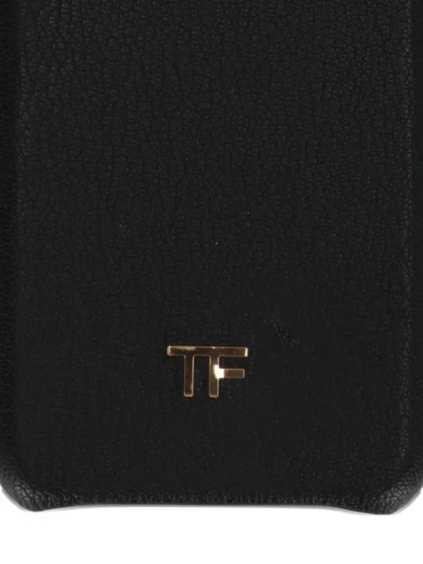 TOM FORD ブラック ケース TOM FORD レザースマホケース | ブラック | FARFETCH JP