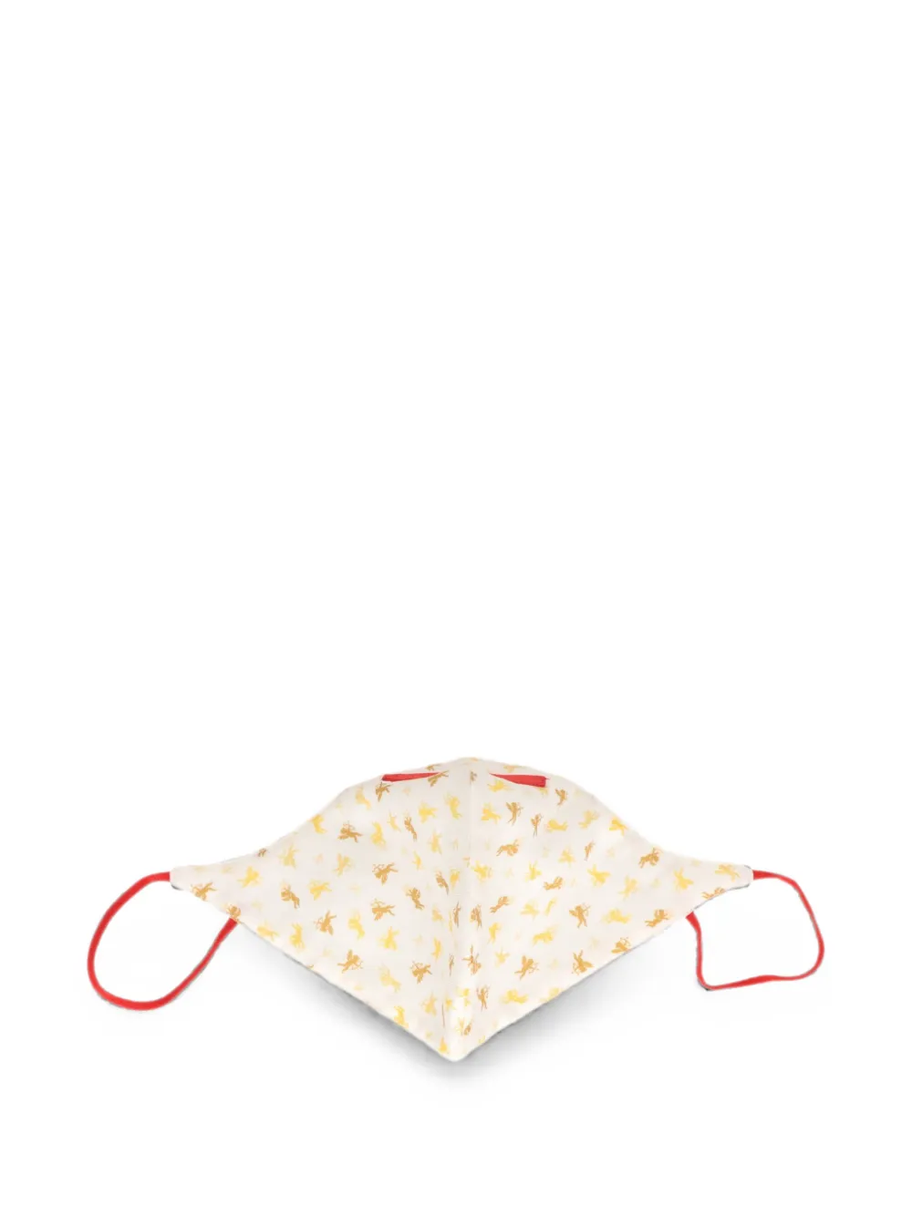 Isaia cupid-print face mask - Weiß