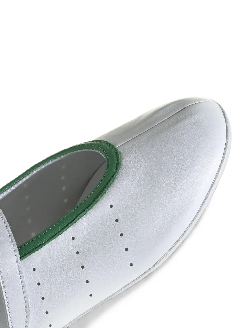 adidas Stan Smith perforated ballet flats Wit