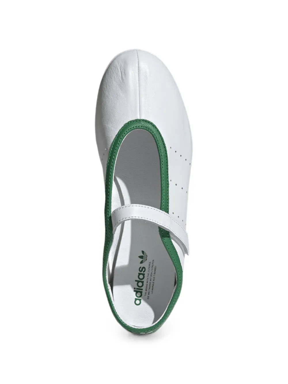 adidas Stan Smith perforated ballet flats Wit